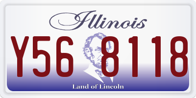 IL license plate Y568118