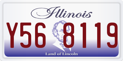 IL license plate Y568119