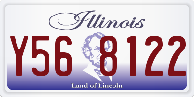 IL license plate Y568122