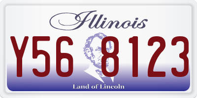 IL license plate Y568123