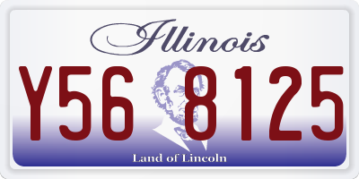 IL license plate Y568125