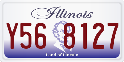 IL license plate Y568127