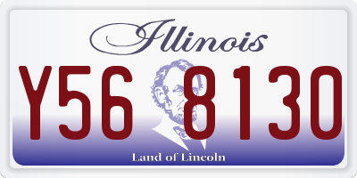 IL license plate Y568130
