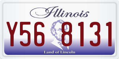 IL license plate Y568131