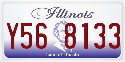 IL license plate Y568133