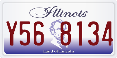 IL license plate Y568134