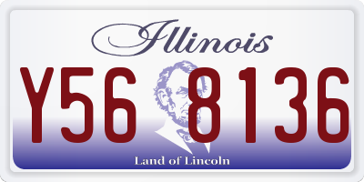 IL license plate Y568136