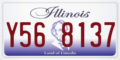 IL license plate Y568137