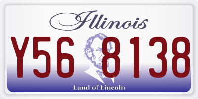 IL license plate Y568138