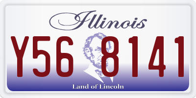 IL license plate Y568141