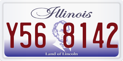 IL license plate Y568142