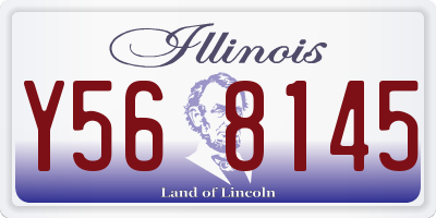 IL license plate Y568145