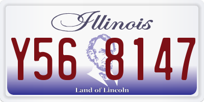 IL license plate Y568147