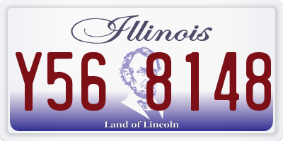 IL license plate Y568148