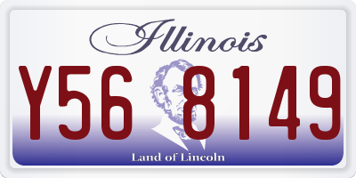 IL license plate Y568149