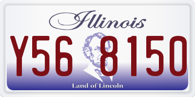IL license plate Y568150