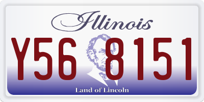 IL license plate Y568151
