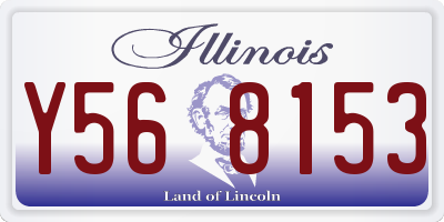 IL license plate Y568153