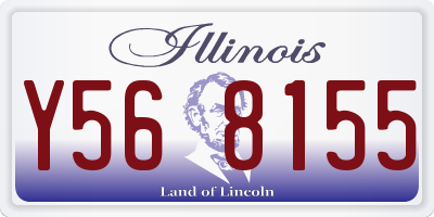 IL license plate Y568155