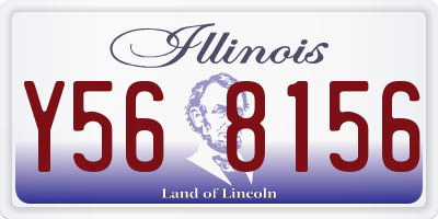 IL license plate Y568156