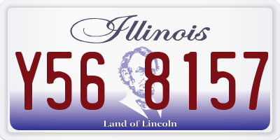 IL license plate Y568157