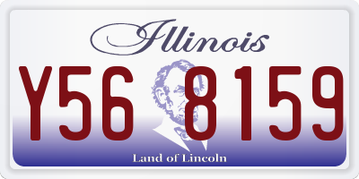 IL license plate Y568159