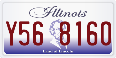 IL license plate Y568160