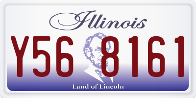 IL license plate Y568161