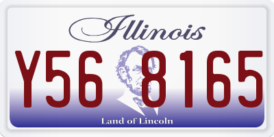 IL license plate Y568165