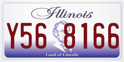 IL license plate Y568166