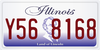 IL license plate Y568168