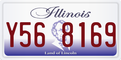 IL license plate Y568169