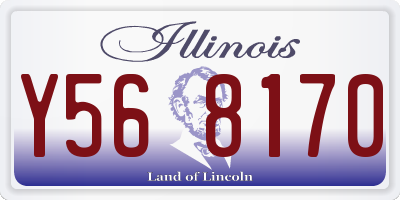 IL license plate Y568170