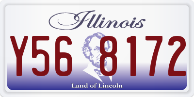 IL license plate Y568172