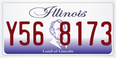 IL license plate Y568173