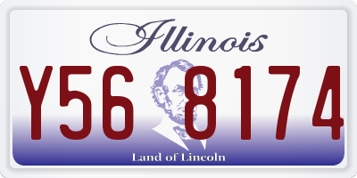 IL license plate Y568174