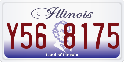 IL license plate Y568175