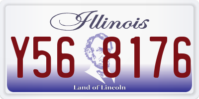 IL license plate Y568176