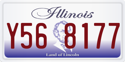 IL license plate Y568177