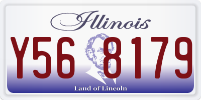 IL license plate Y568179