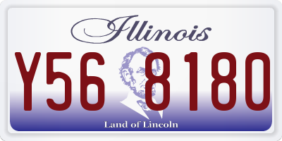 IL license plate Y568180