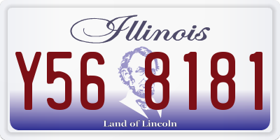 IL license plate Y568181