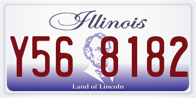 IL license plate Y568182