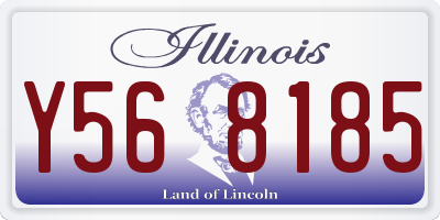 IL license plate Y568185