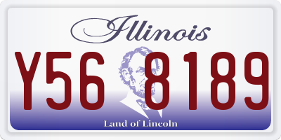IL license plate Y568189