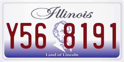 IL license plate Y568191