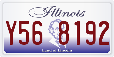 IL license plate Y568192