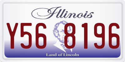 IL license plate Y568196