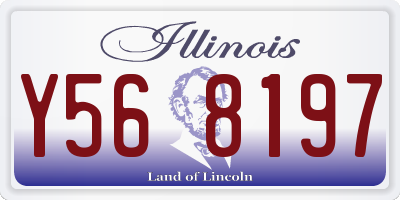 IL license plate Y568197