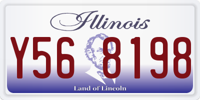 IL license plate Y568198
